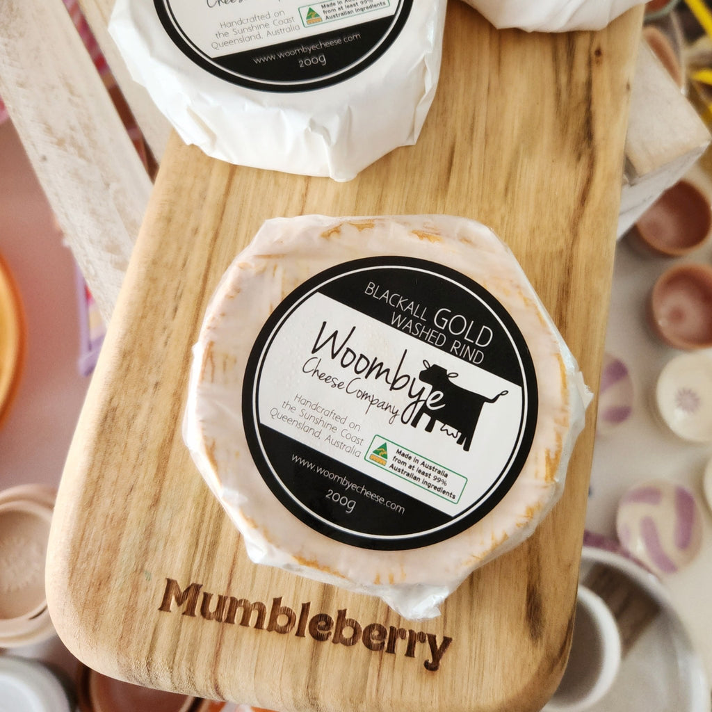 Woombye Cheese Co. - Blackall Gold 200g - Mumbleberry 9348110000109 From the Fridge
